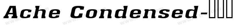 Ache Condensed字体转换